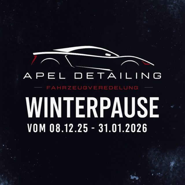 Ein riesiges Dankeschön an all unsere Kunden für ein starkes Jahr voller Glanz, Leidenschaft und Vertrauen in unsere Arbeit! 🚗✨Wir freuen uns schon darauf, eure Fahrzeuge im neuen Jahr wieder auf höchstem Niveau zu veredeln.Bleibt gesund, kommt gut durch den Winter – wir sehen uns 2026! ❄️💪Euer APEL Detailing Team